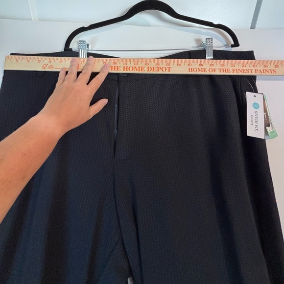 Kut From The Kloth Freyer Ponte Straight Leg Pants Navy/Black Print 24W - Picture 13 of 14